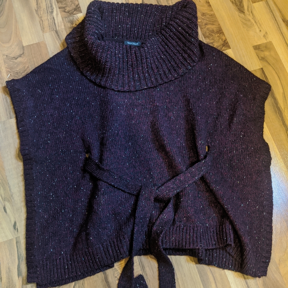 White House Black Market tie sweater sz medium